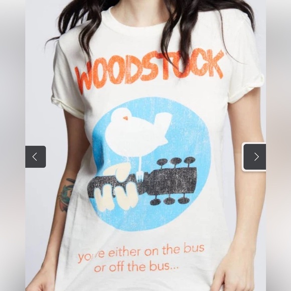 Woodstock on the bus original Tee Casual Essential - Picture 2 of 5
